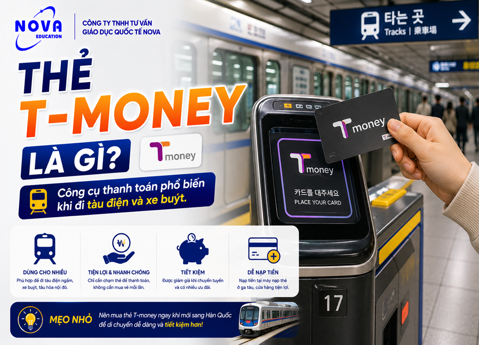 Thẻ T-money dung đi tầu điện ngầm ở hàn quốc