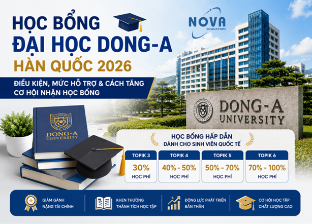 Học bổng Đại học Dong-A Hàn Quốc 2026