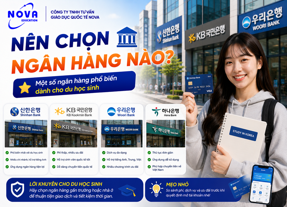 Lựa chọn ngân hàng cho du học sinh
