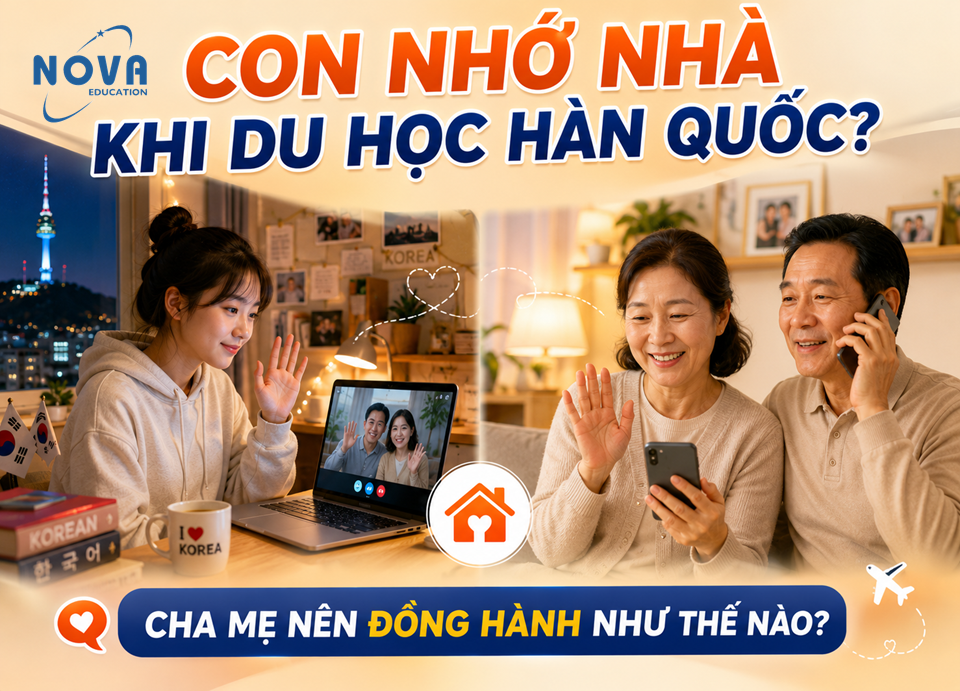 con nhớ nhà khi du học Hàn Quốc
