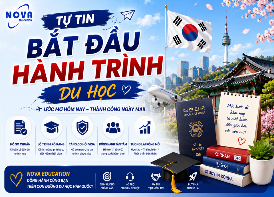 tự tin bắt đầu hành trình du học Hàn Quốc
